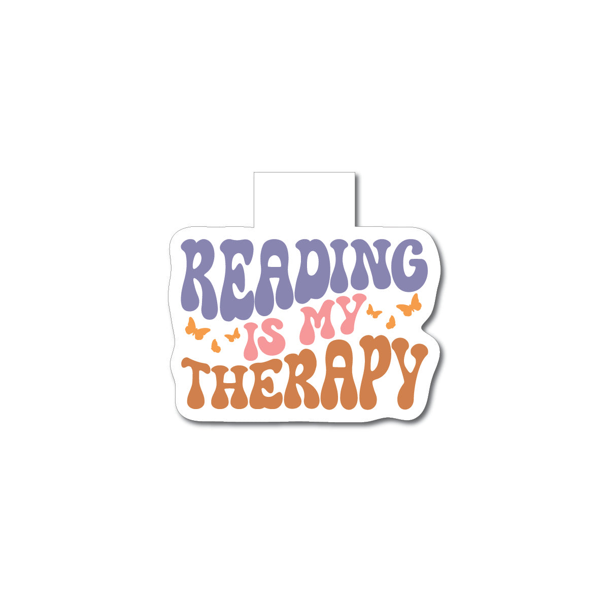 "Reading Is My Therapy" Magnetic Bookmark