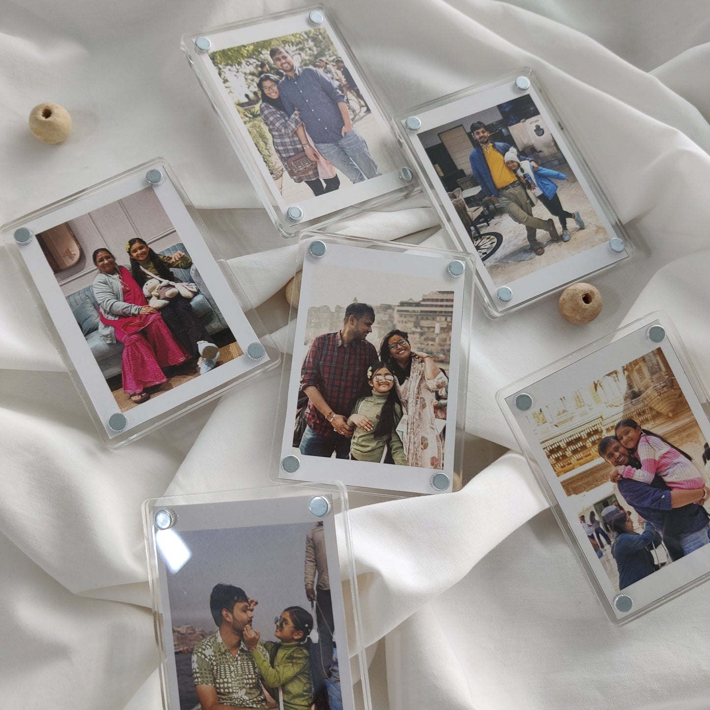 Polaroid Acrylic Fridge Magnets – Hold Your Memories in Style (4 * 2 inch )