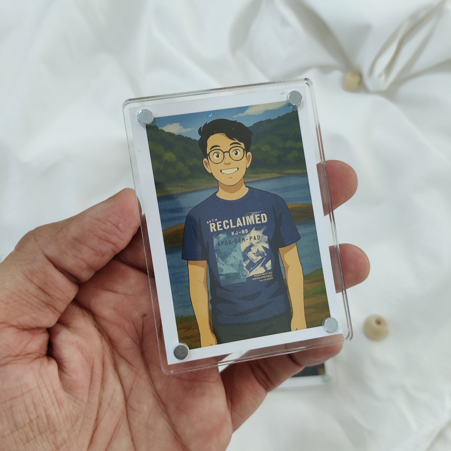 Polaroid Acrylic Fridge Magnets – Hold Your Memories in Style (3.5 * 2.5 inch)