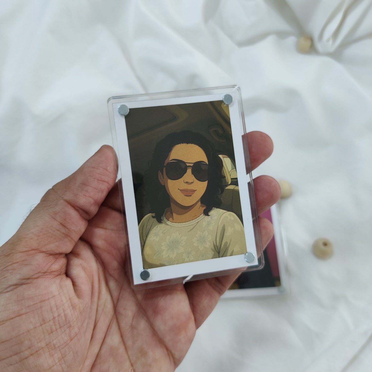 Polaroid Acrylic Fridge Magnets – Hold Your Memories in Style (3.5 * 2.5 inch)