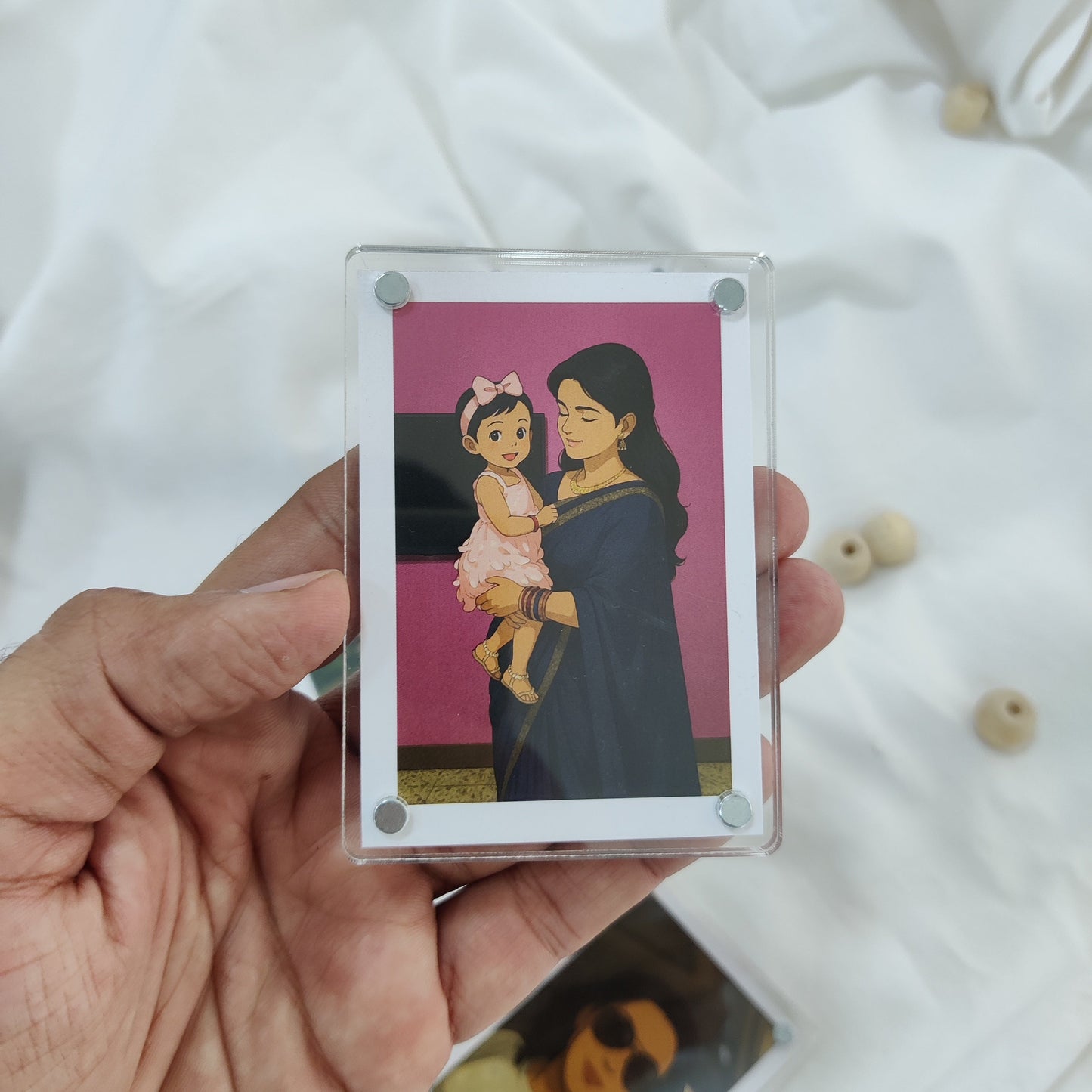 Polaroid Acrylic Fridge Magnets – Hold Your Memories in Style (3.5 * 2.5 inch)