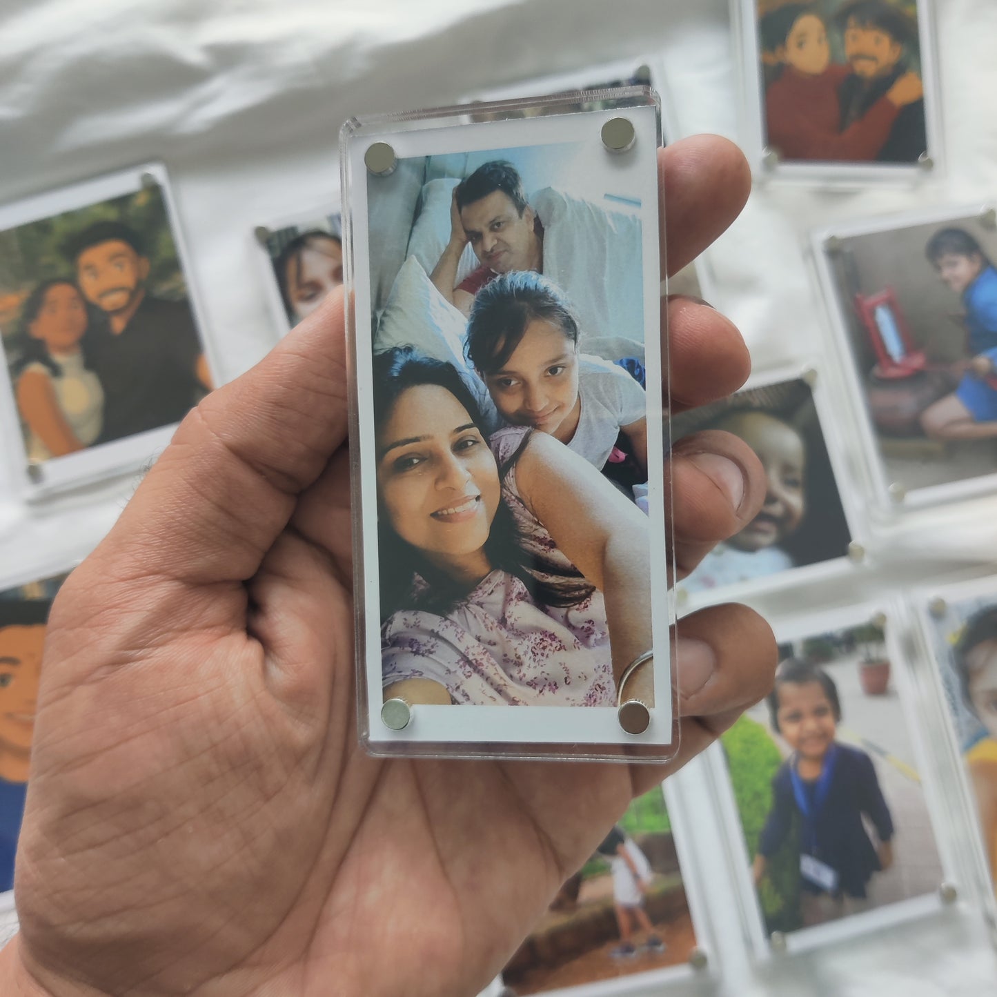 Polaroid Acrylic Fridge Magnets – Hold Your Memories in Style (4 * 2 inch )