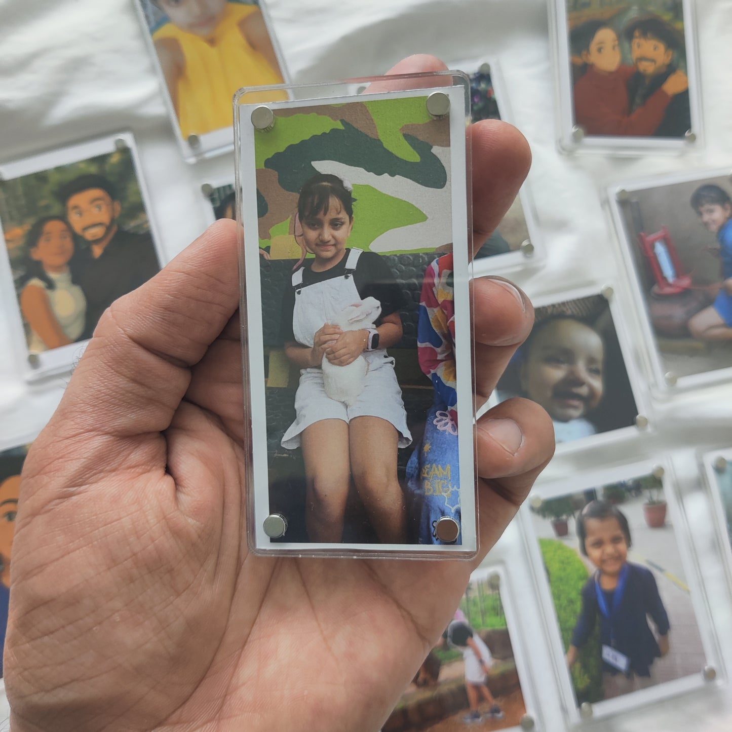 Polaroid Acrylic Fridge Magnets – Hold Your Memories in Style (4 * 2 inch )