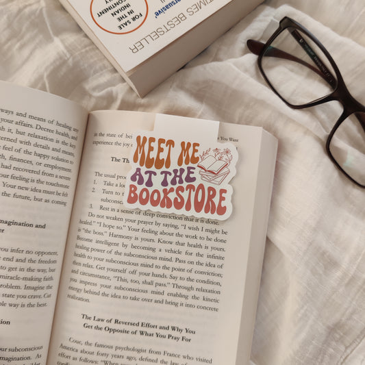"Meet Me At The Bookstore" Magnetic Bookmark