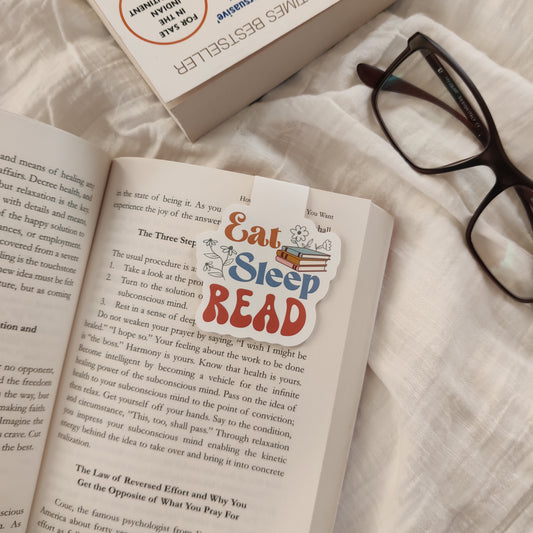 "Eat Sleep Repeat" Magnetic Bookmark