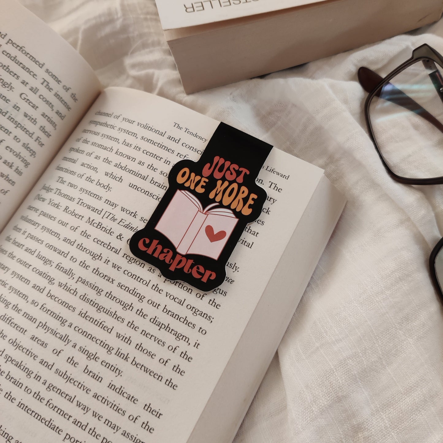 "Just One More Chapter" Magnetic Bookmark