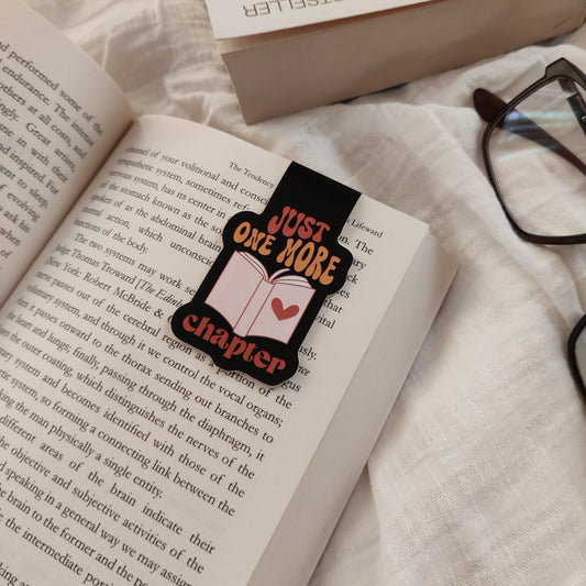 "Just One More Chapter" Magnetic Bookmark