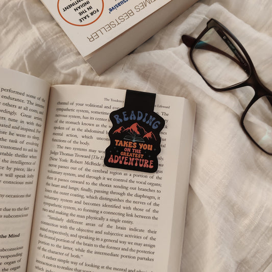 "Reading Takes You On The Greatest Adventure" Magnetic Bookmark