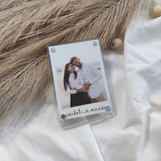 Polaroid Acrylic Fridge Magnets – Hold Your Memories in Style (3.5 * 2.5 inch)